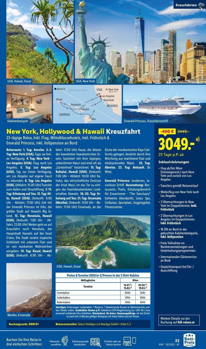 LIDL Flugblatt - Reisen - Oktober Reise-Highlights (2025-09-27 - 2025-10-31)