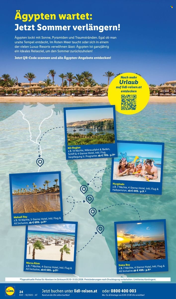 LIDL Flugblatt - Reisen - Oktober Reise-Highlights (2025-09-27 - 2025-10-31)