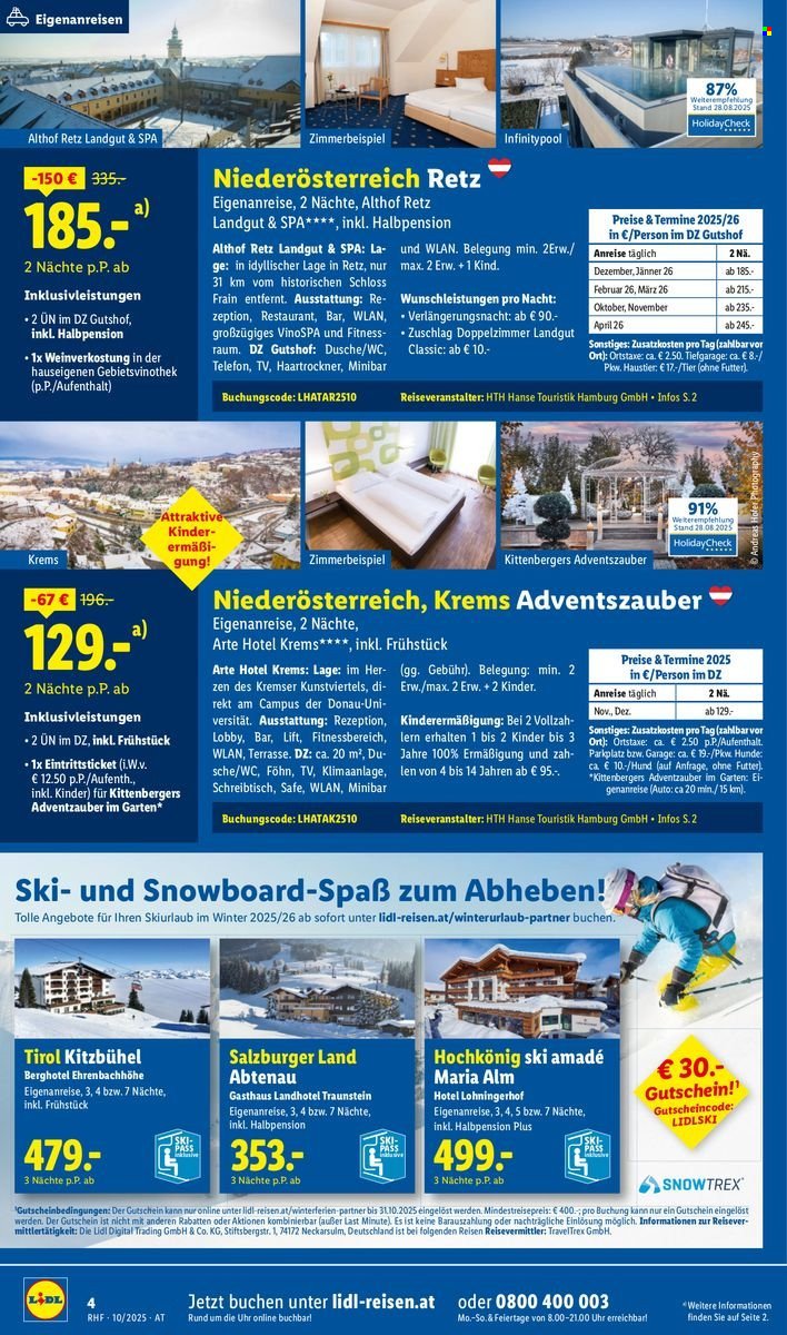 LIDL Flugblatt - Reisen - Oktober Reise-Highlights (2025-09-27 - 2025-10-31)