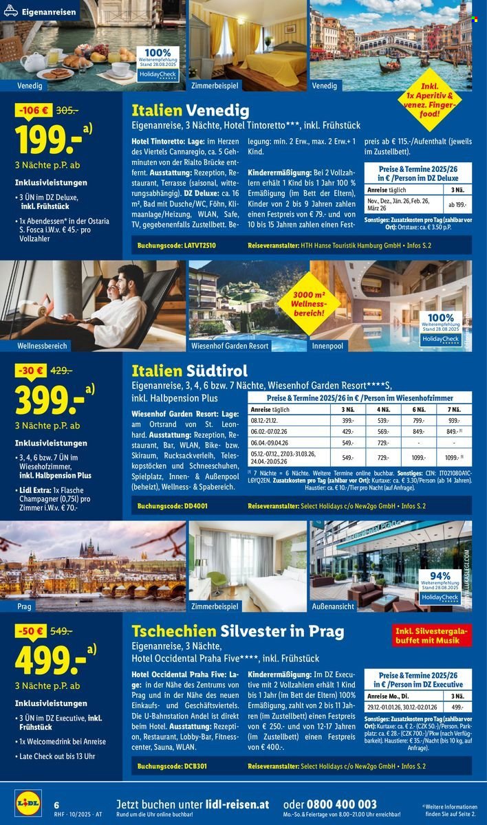 LIDL Flugblatt - Reisen - Oktober Reise-Highlights (2025-09-27 - 2025-10-31)