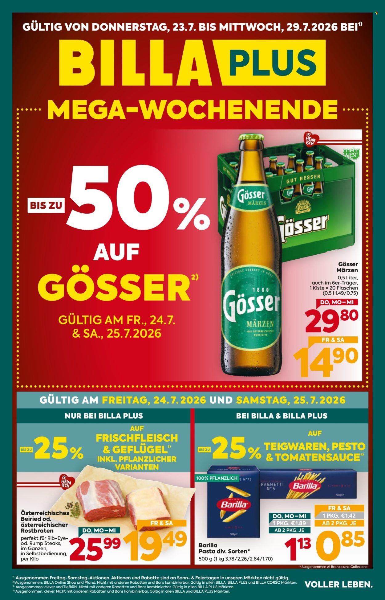 BILLA PLUS Flugblatt - Ab Donnerstag, 23.7.2026