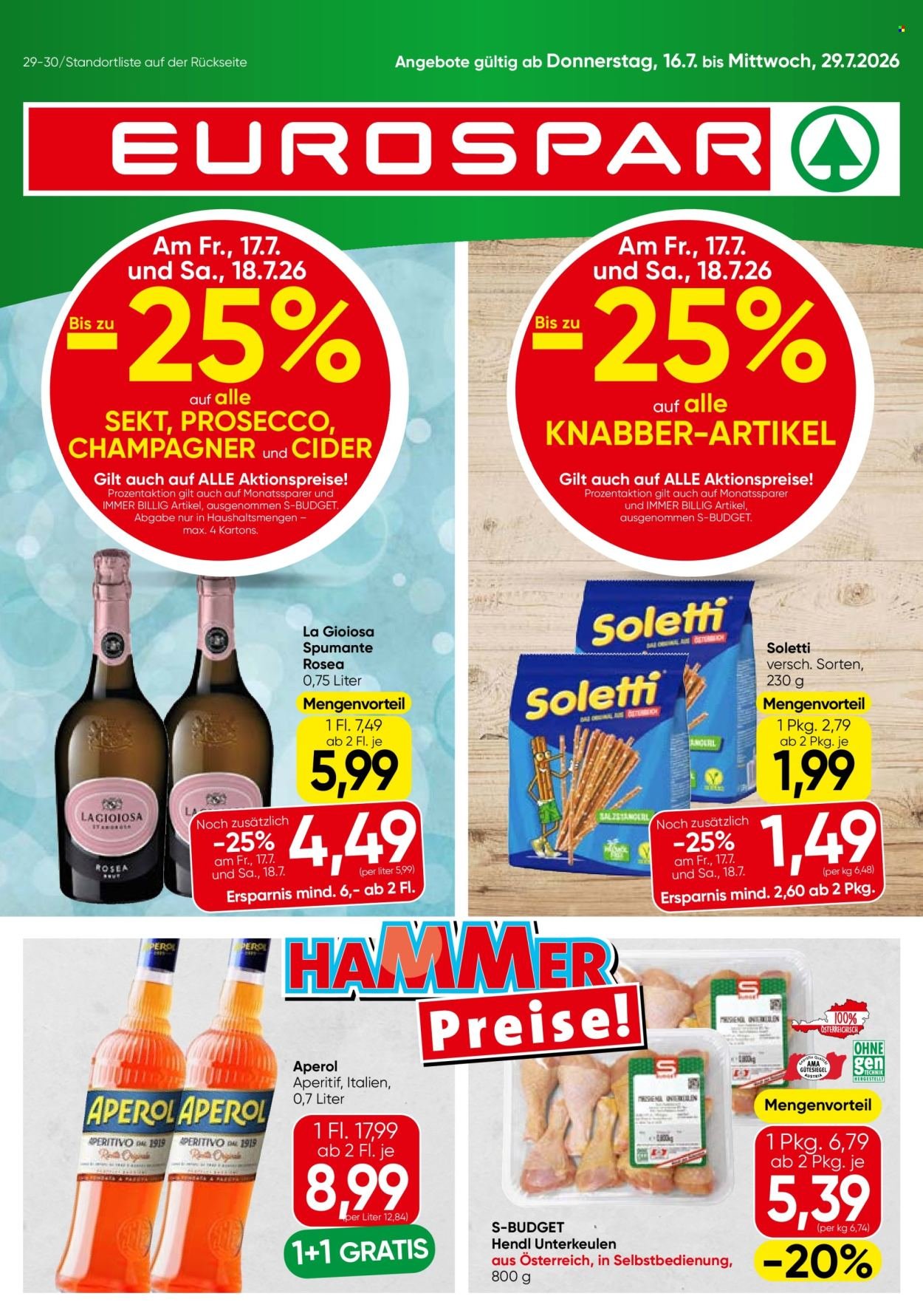 EUROSPAR Flugblatt - Ab Donnerstag, 16.7.2026