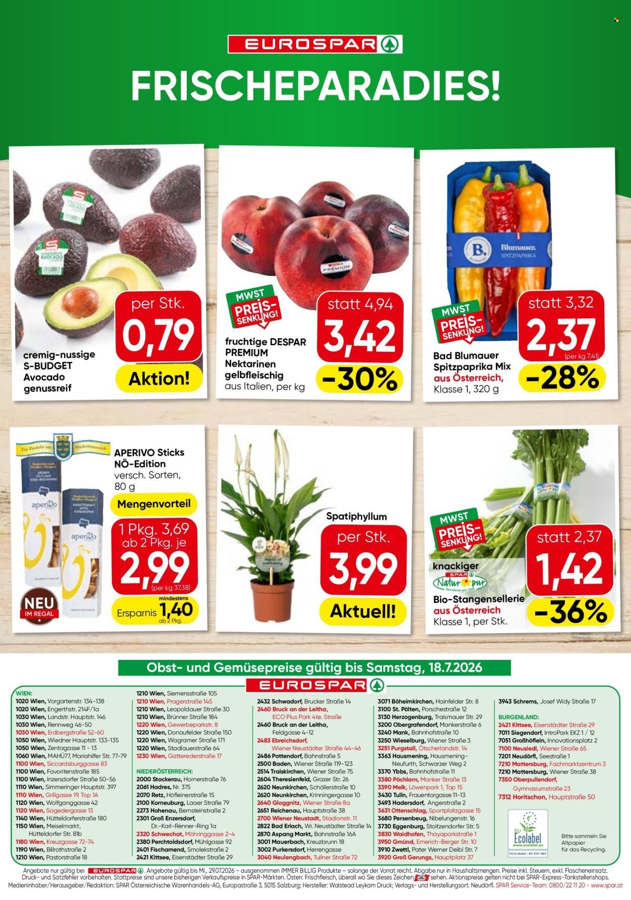EUROSPAR Flugblatt - Ab Donnerstag, 16.7.2026