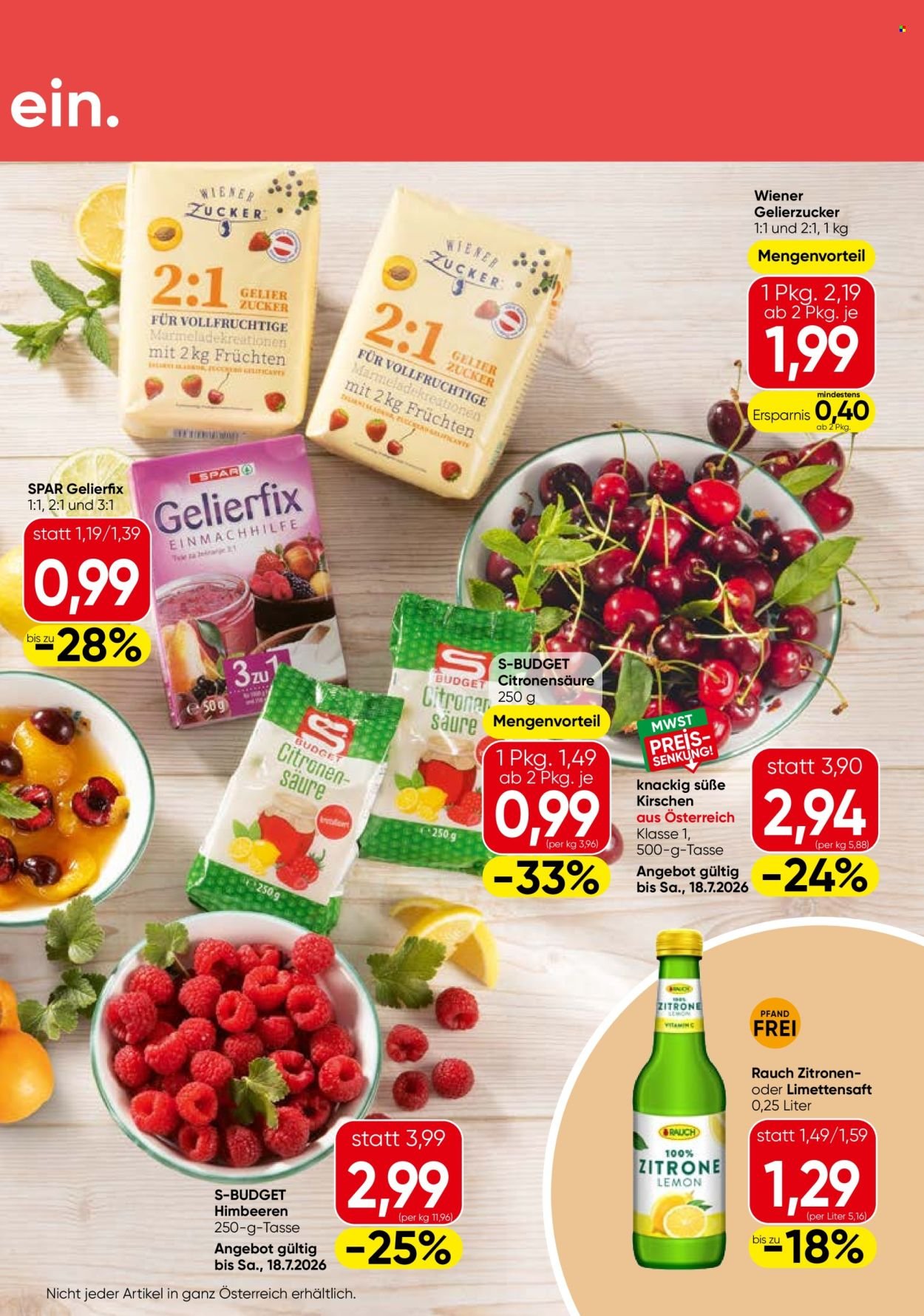 EUROSPAR Flugblatt - Ab Donnerstag, 16.7.2026