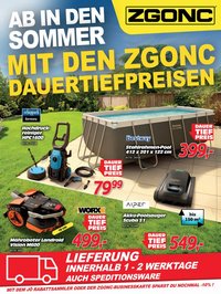 ZGONC Flugblatt - Ab in den Sommer mit den ZGONC Dauertiefpreisen