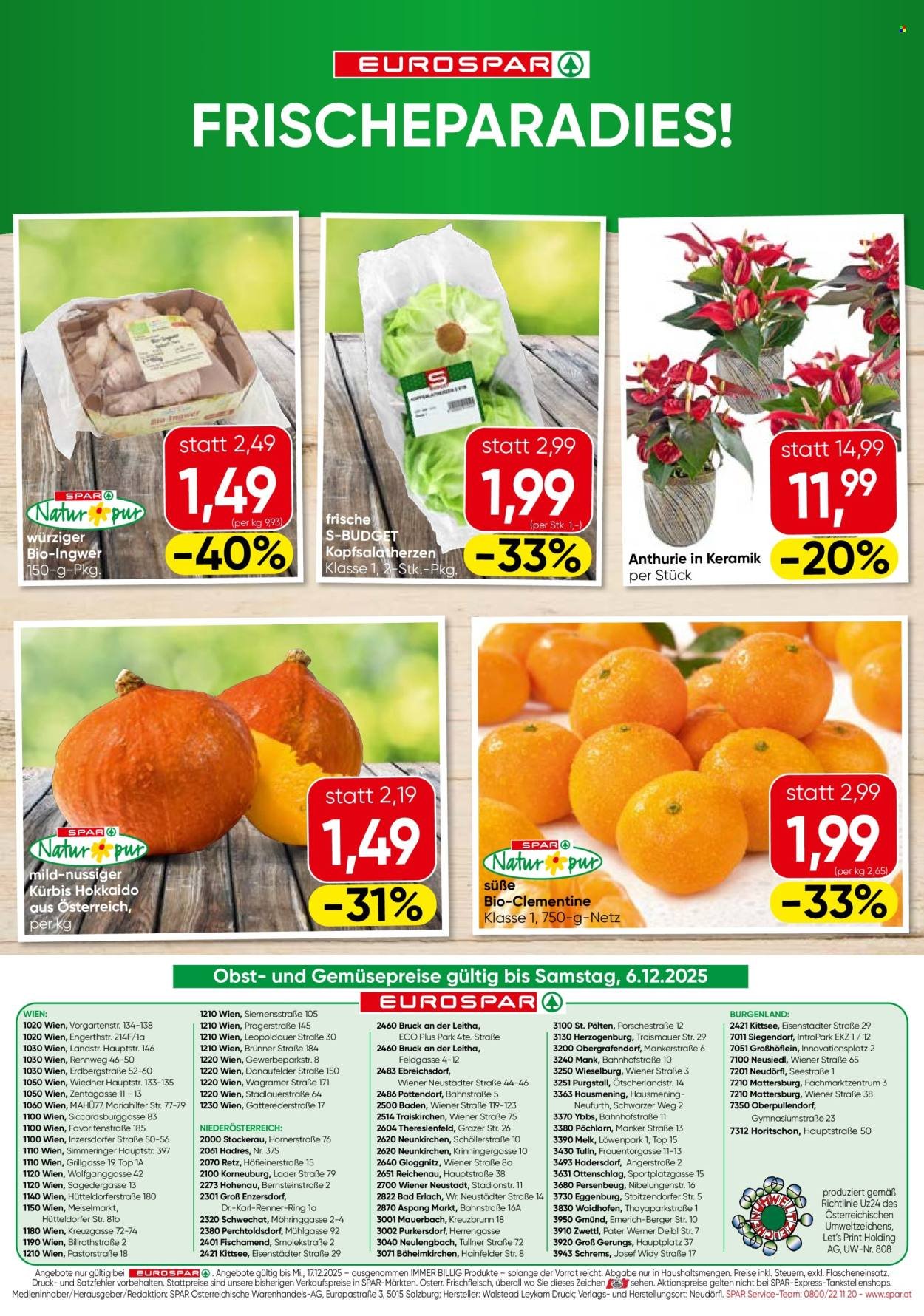 EUROSPAR Flugblatt - KW 49 - Wien
