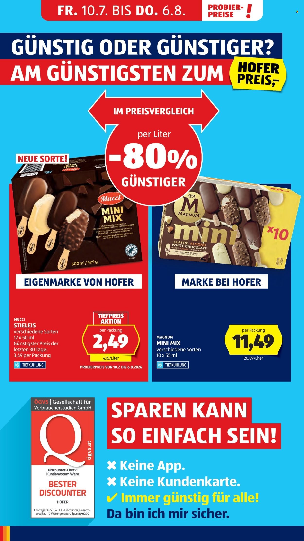 HOFER Flugblatt - Ab Freitag, 7.8.2026
