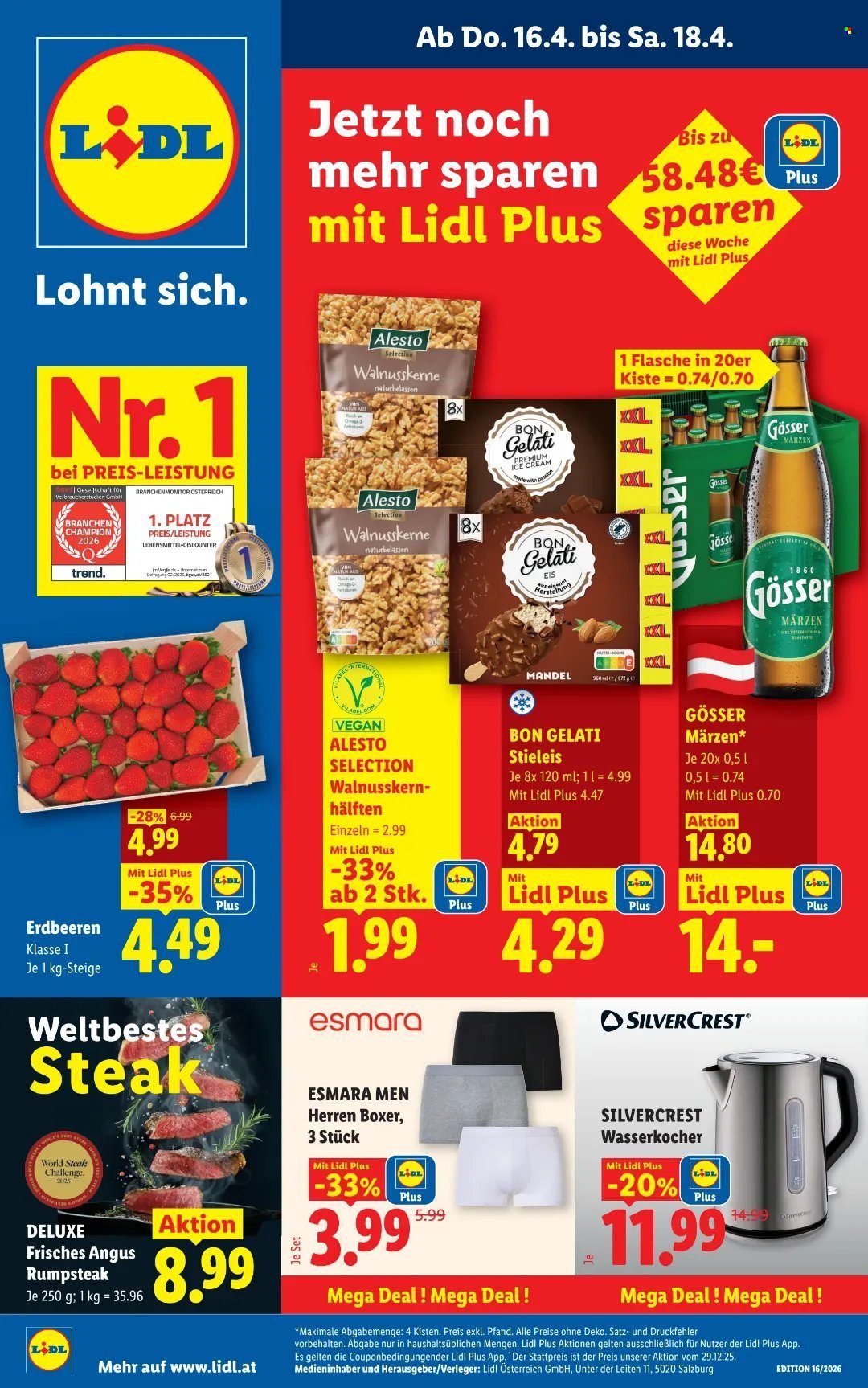 LIDL Flugblatt - Ab Donnerstag, 16.4.2026