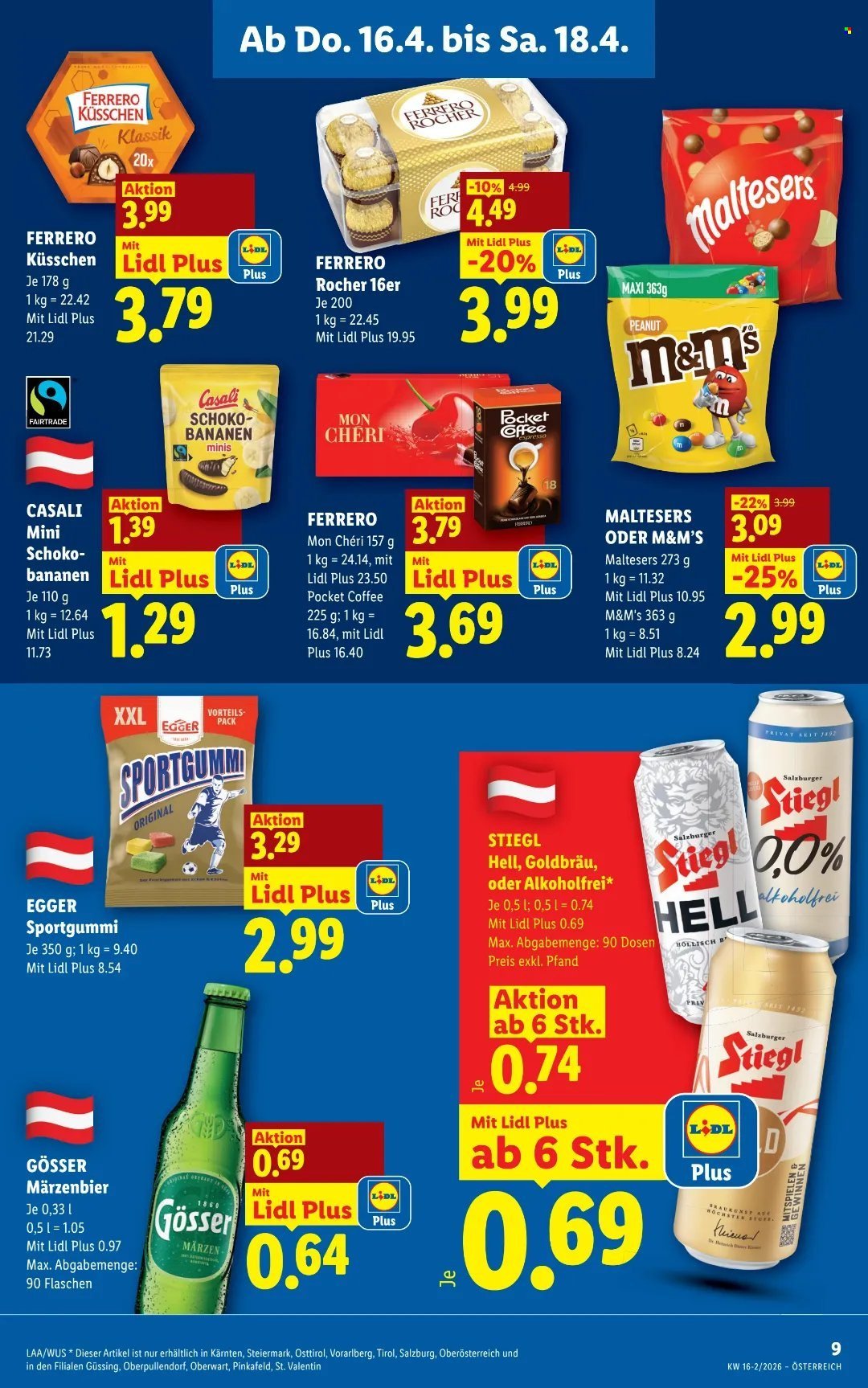 LIDL Flugblatt - Ab Donnerstag, 16.4.2026