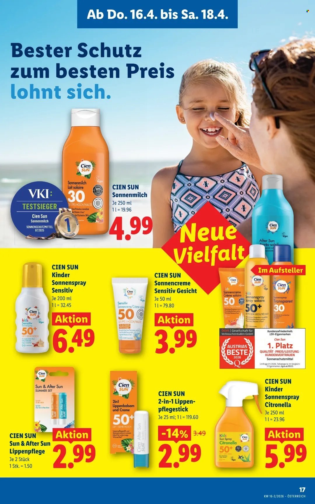 LIDL Flugblatt - Ab Donnerstag, 16.4.2026