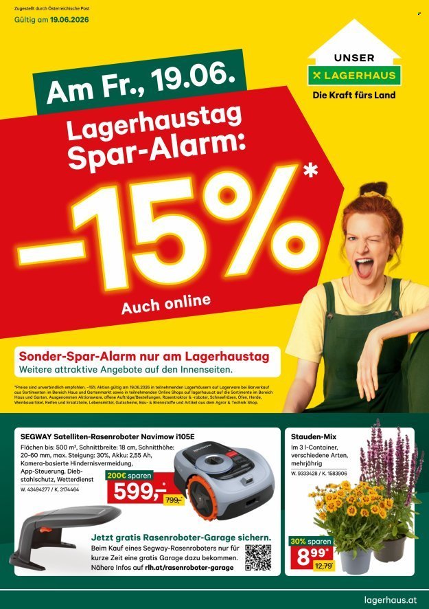 LAGERHAUS Flugblatt - Ab Mittwoch, 17.6.2026