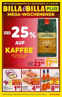 BILLA Flugblatt - Ab Donnerstag, 20.8.2026