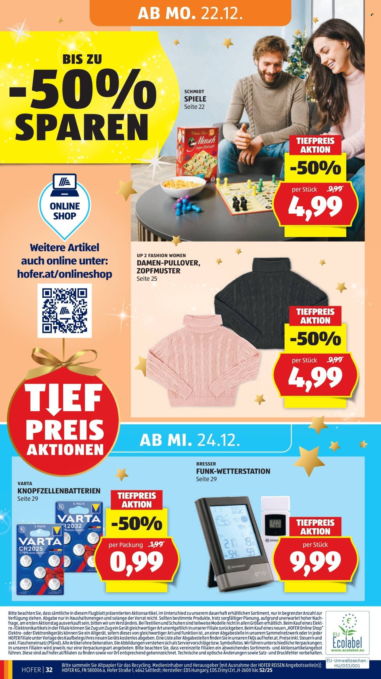 HOFER Flugblatt - Ab Freitag, 19.12.2025