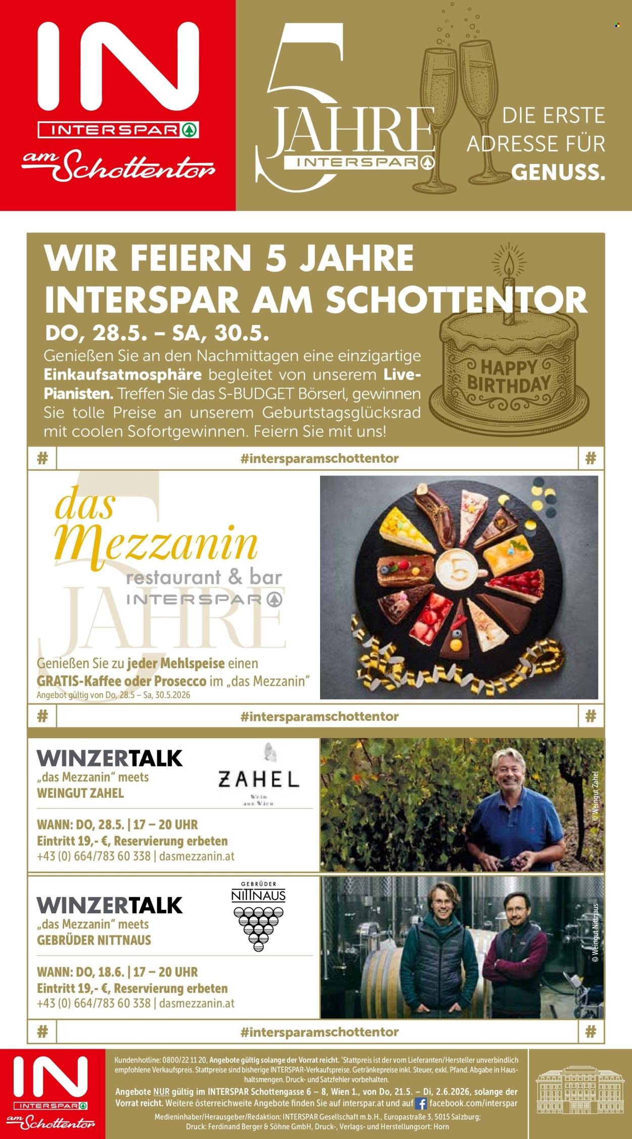 INTERSPAR Flugblatt - Ab Donnerstag, 21.5.2026