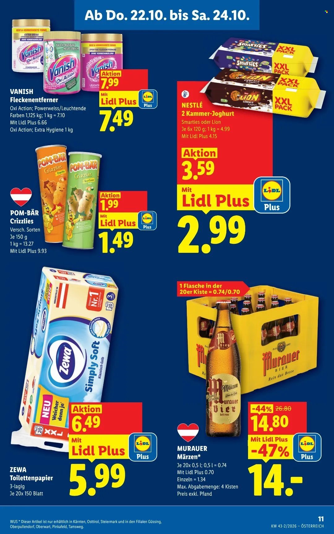 LIDL Flugblatt - Ab Donnerstag, 22.10.2026