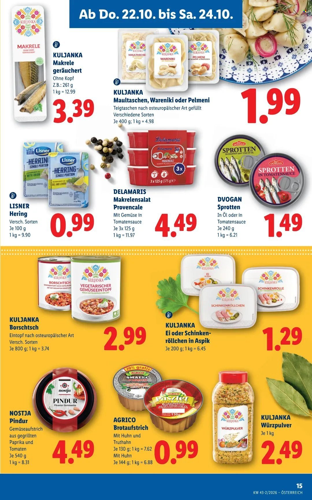 LIDL Flugblatt - Ab Donnerstag, 22.10.2026