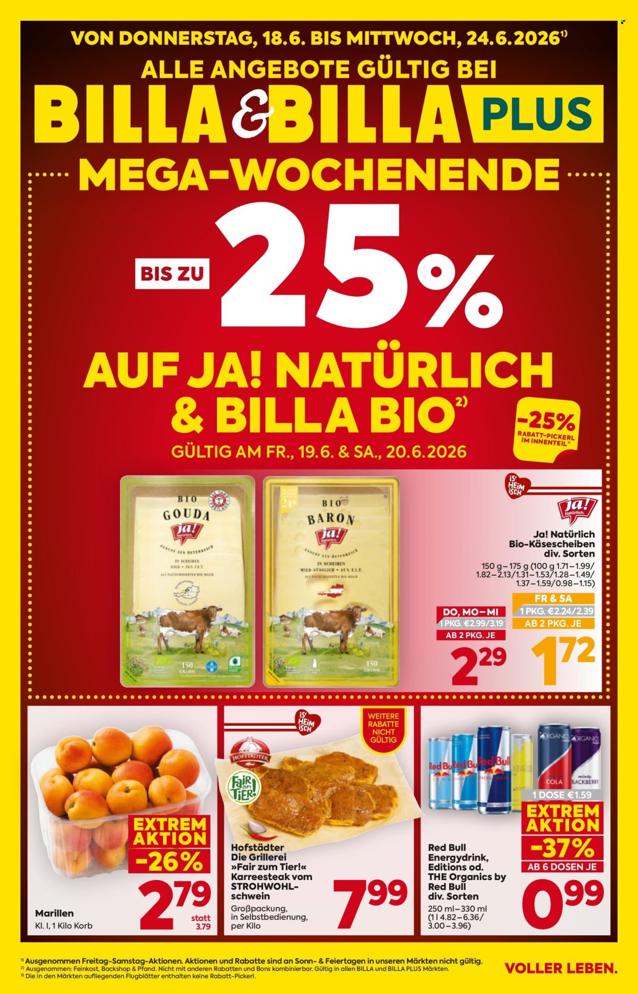 BILLA Flugblatt - Ab Donnerstag, 18.6.2026