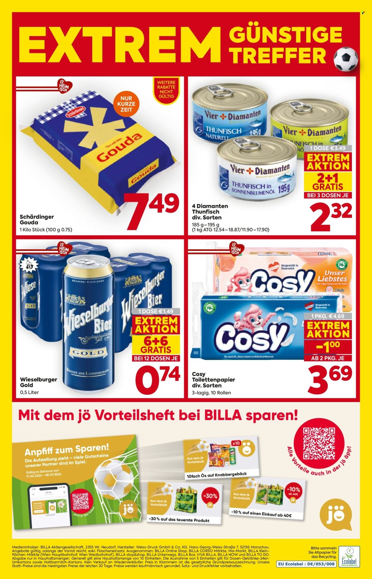 BILLA Flugblatt - Ab Donnerstag, 18.6.2026