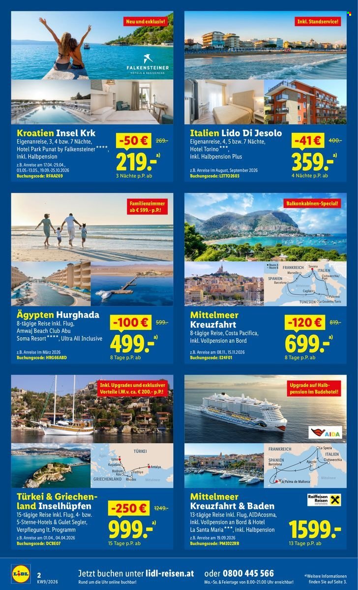 LIDL Flugblatt - Frühbucher-Highlights