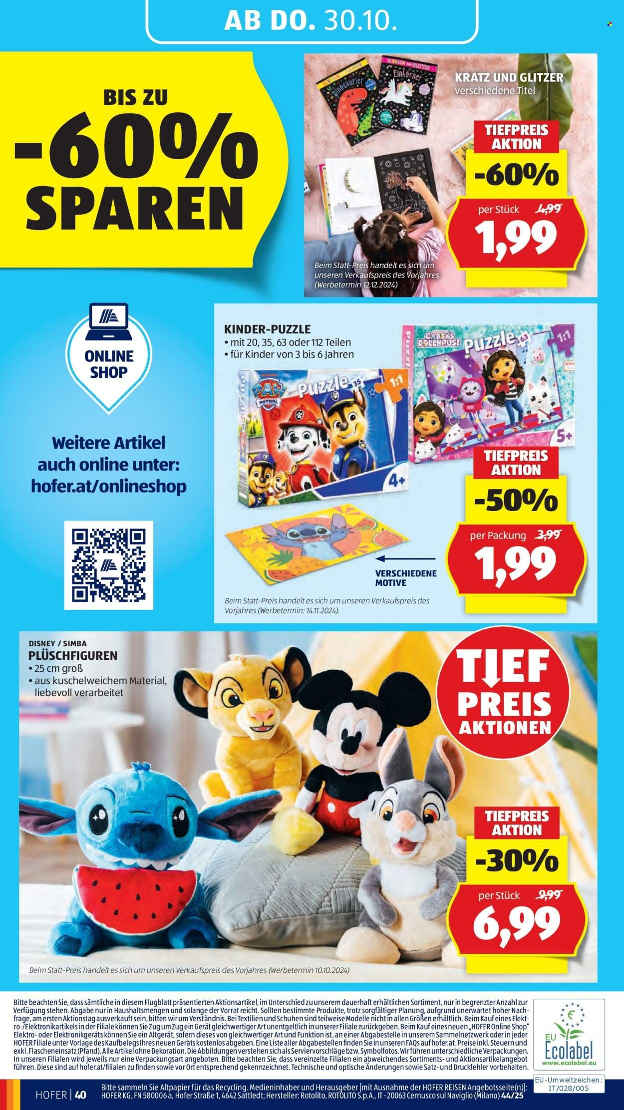 HOFER Flugblatt - Ab Freitag, 24.10.2025 (2025-10-24 - 2025-10-30)