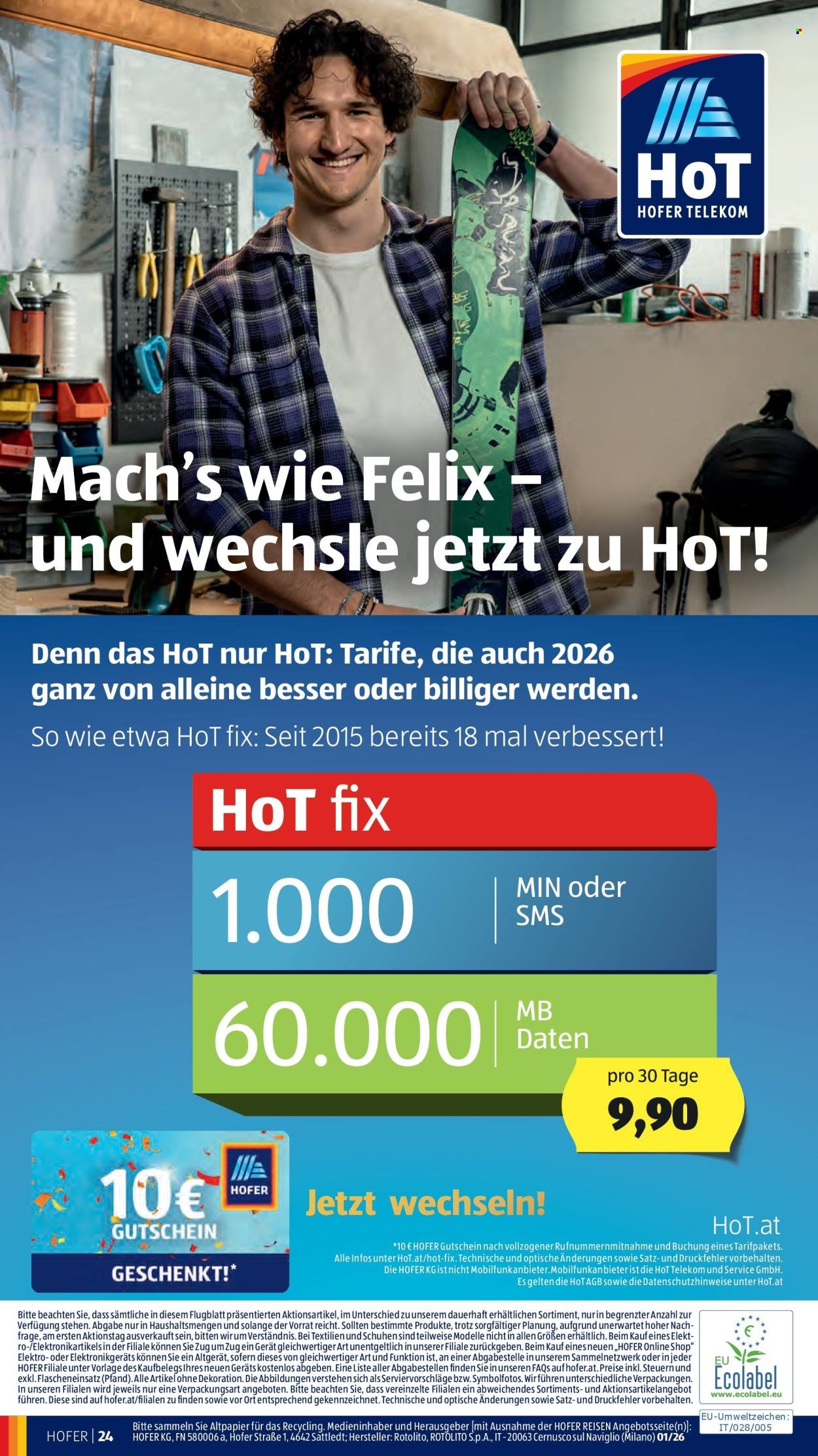 HOFER Flugblatt - Ab Montag, 22.12.2025