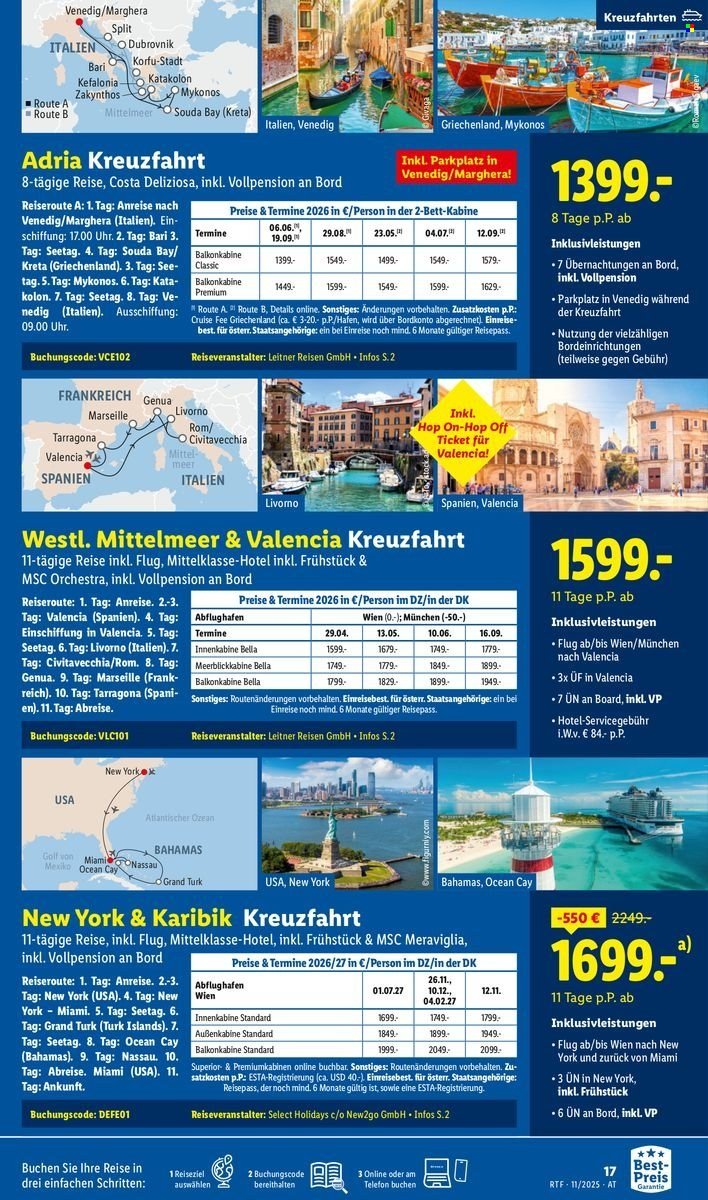 LIDL Flugblatt - Reisen - November/Dezember Reise-Highlights (2025-11-12 - 2025-12-15)