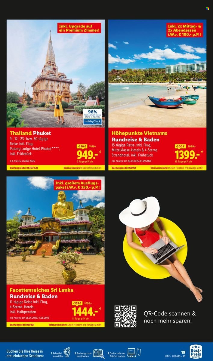 LIDL Flugblatt - Reisen - November/Dezember Reise-Highlights (2025-11-12 - 2025-12-15)