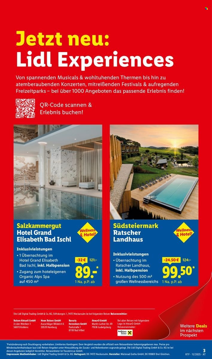 LIDL Flugblatt - Reisen - November/Dezember Reise-Highlights (2025-11-12 - 2025-12-15)