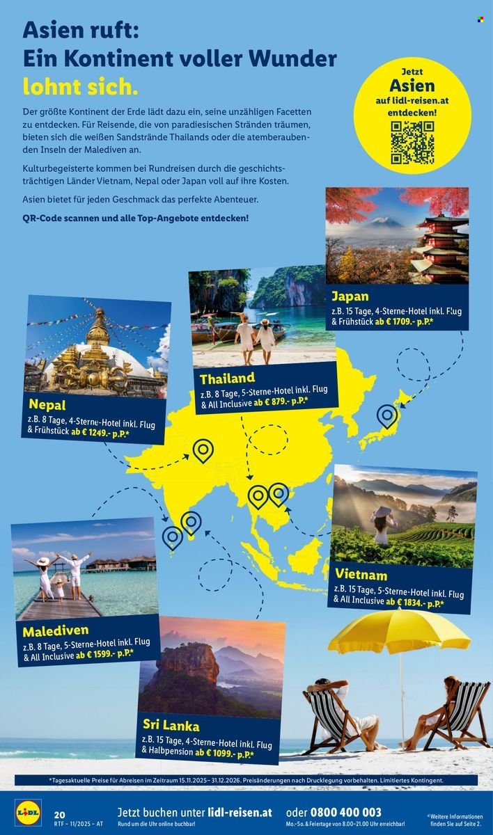 LIDL Flugblatt - Reisen - November/Dezember Reise-Highlights (2025-11-12 - 2025-12-15)