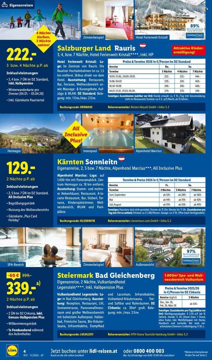 LIDL Flugblatt - Reisen - November/Dezember Reise-Highlights (2025-11-12 - 2025-12-15)
