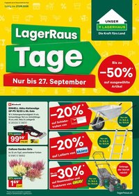 LAGERHAUS Flugblatt - Ab Montag, 14.9.2026