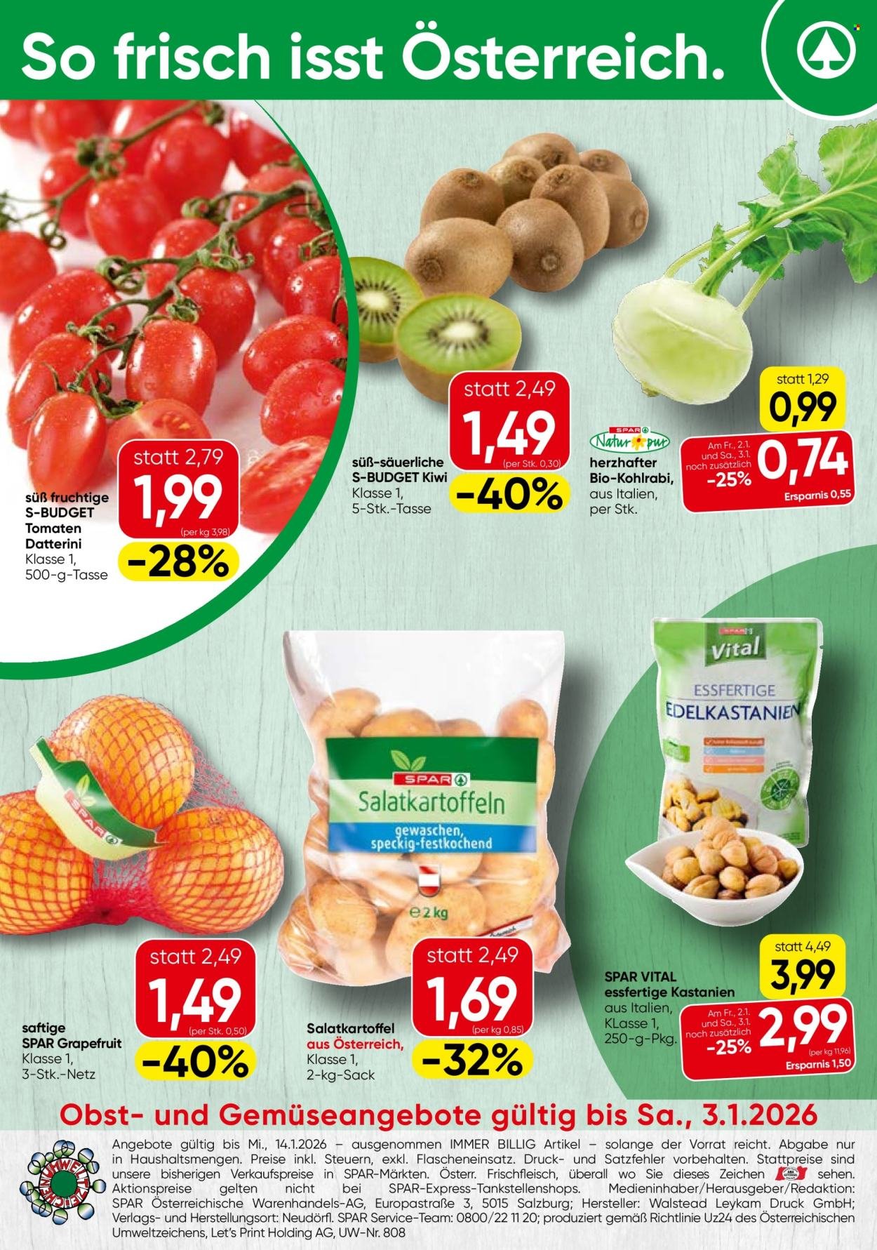 SPAR Flugblatt - Obst & Gemüse