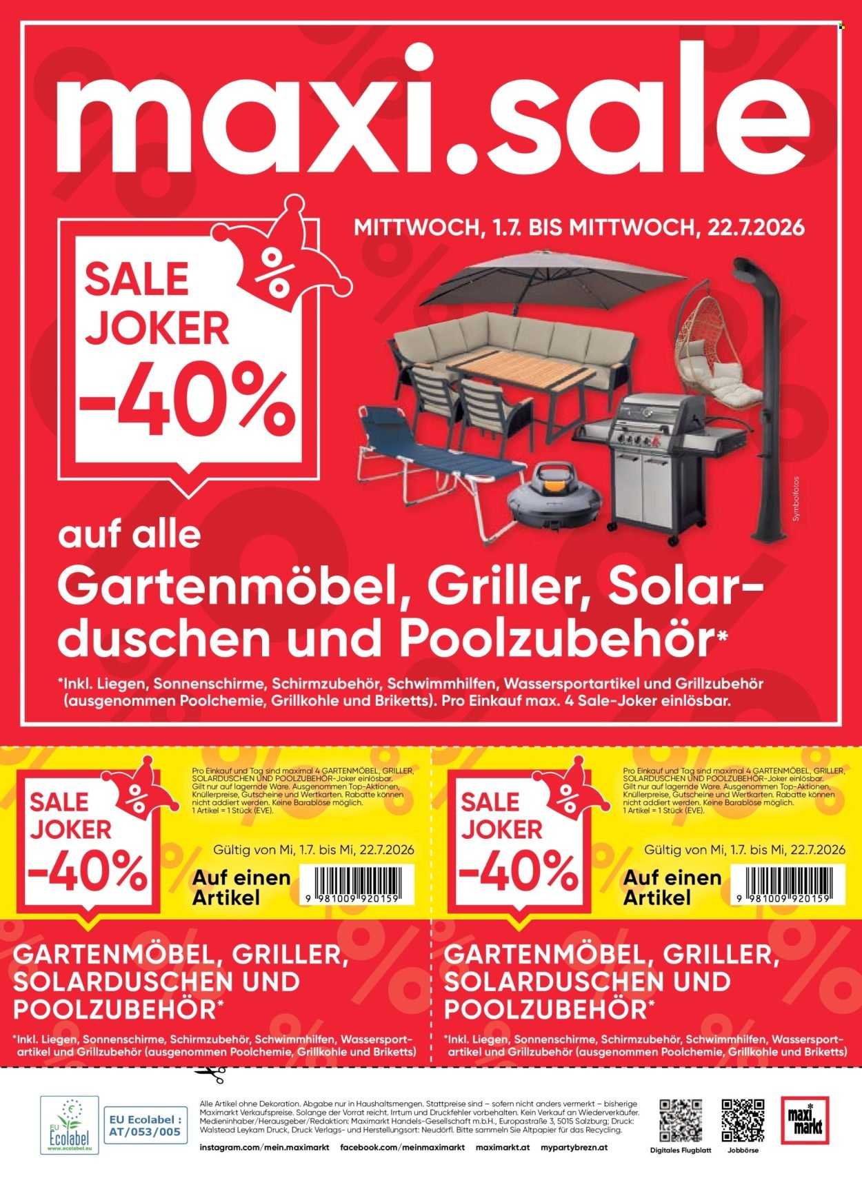 MAXIMARKT Flugblatt - Ab Mittwoch, 1.7.2026