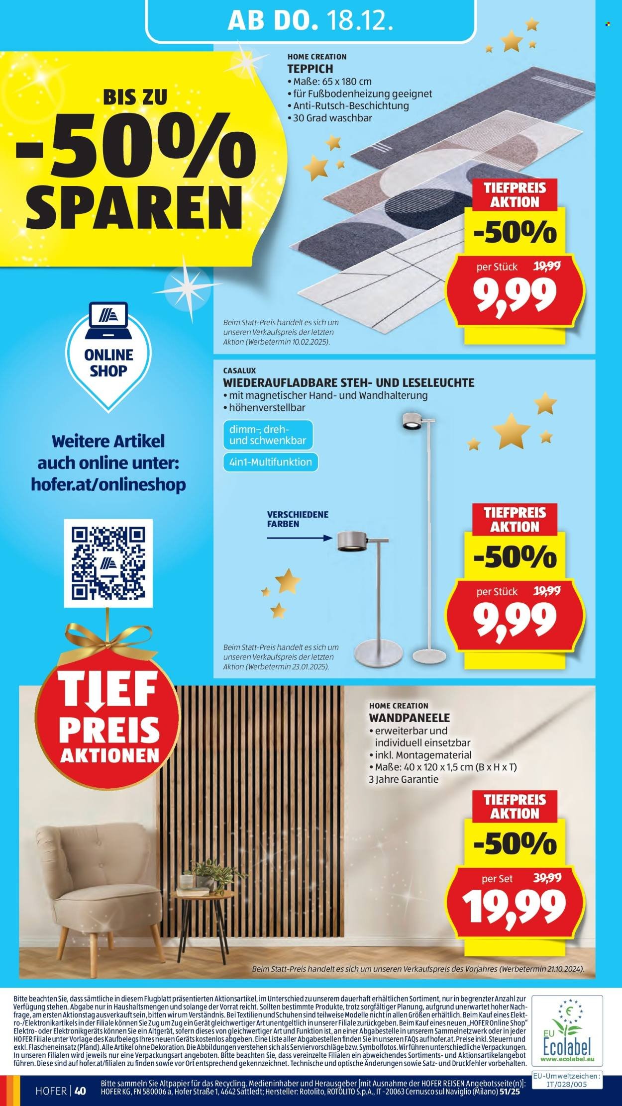 HOFER Flugblatt - Ab Freitag, 12.12.2025
