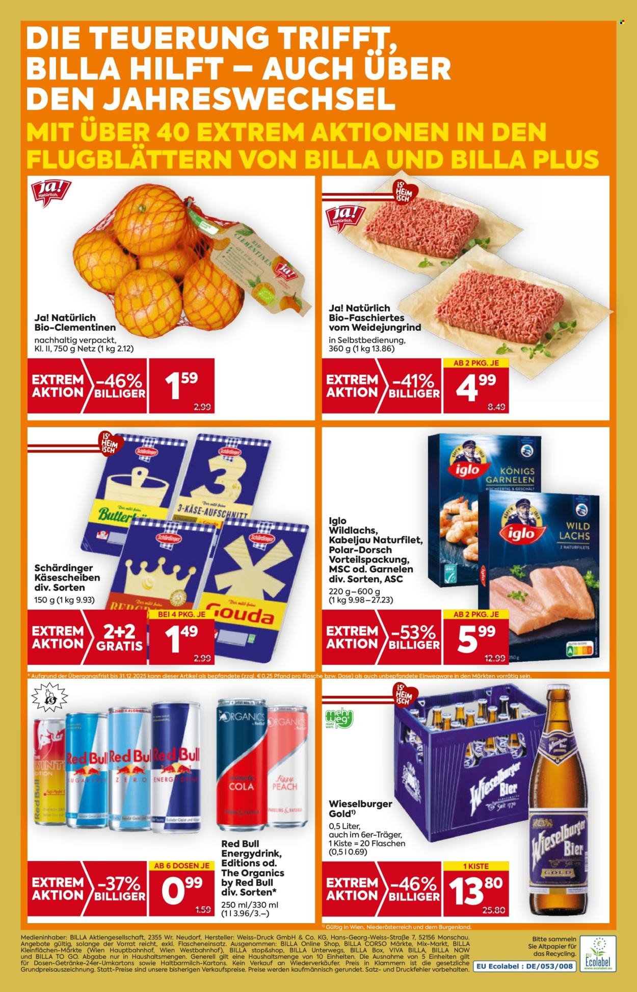 BILLA Flugblatt - Ab Samstag, 27.12.2025