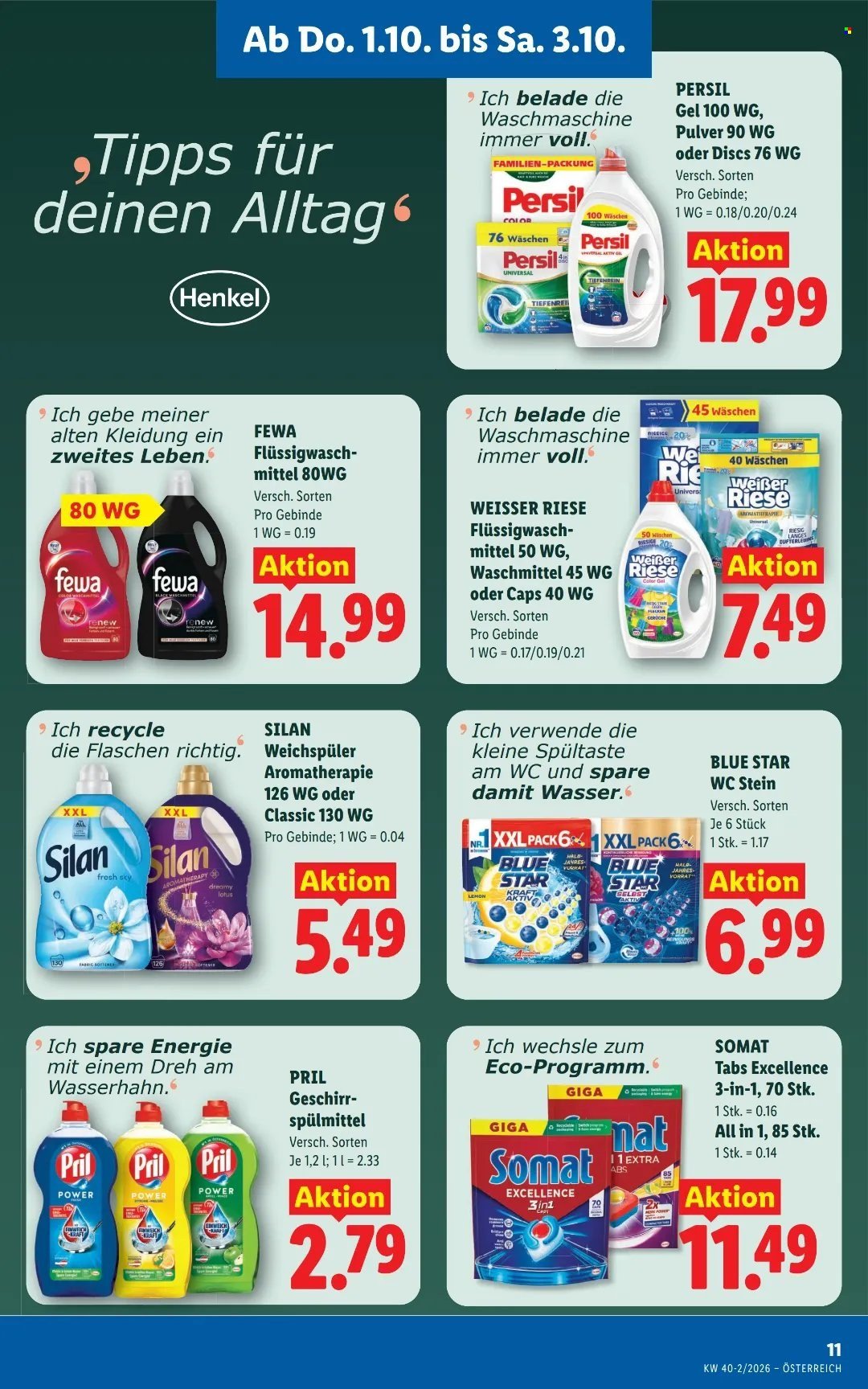 LIDL Flugblatt - Ab Donnerstag, 1.10.2026