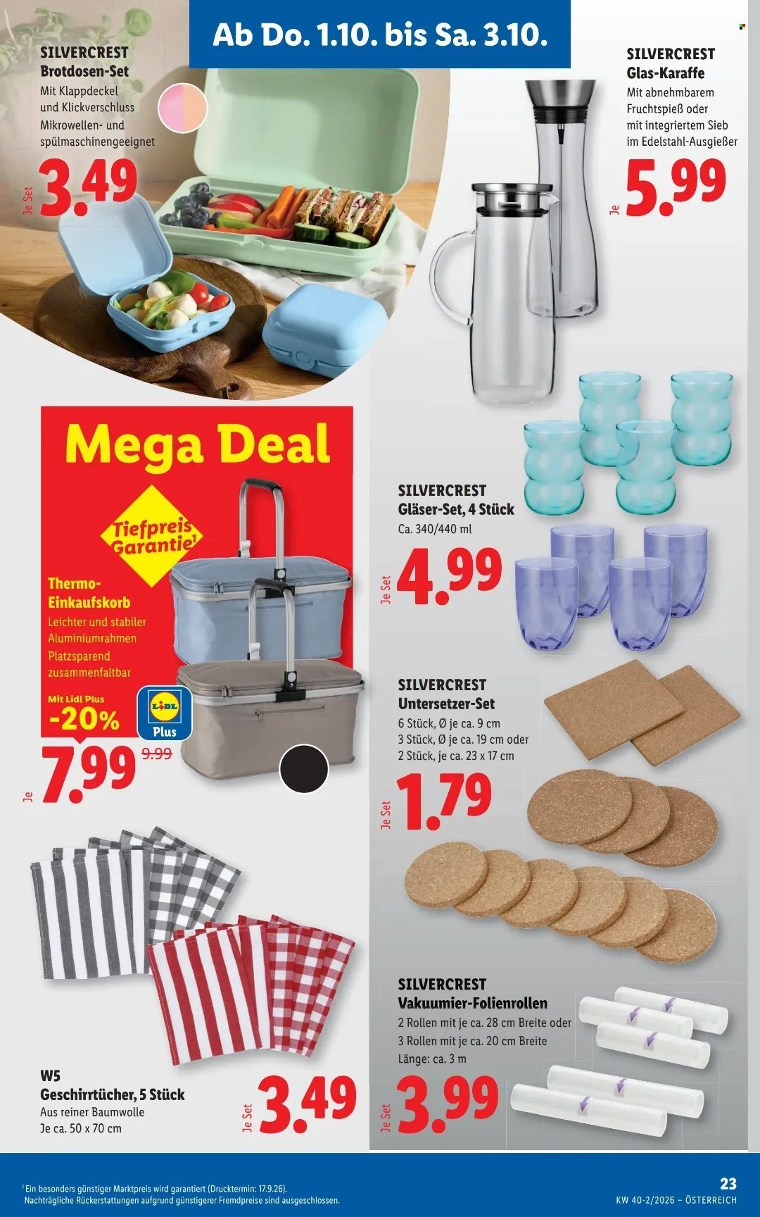 LIDL Flugblatt - Ab Donnerstag, 1.10.2026