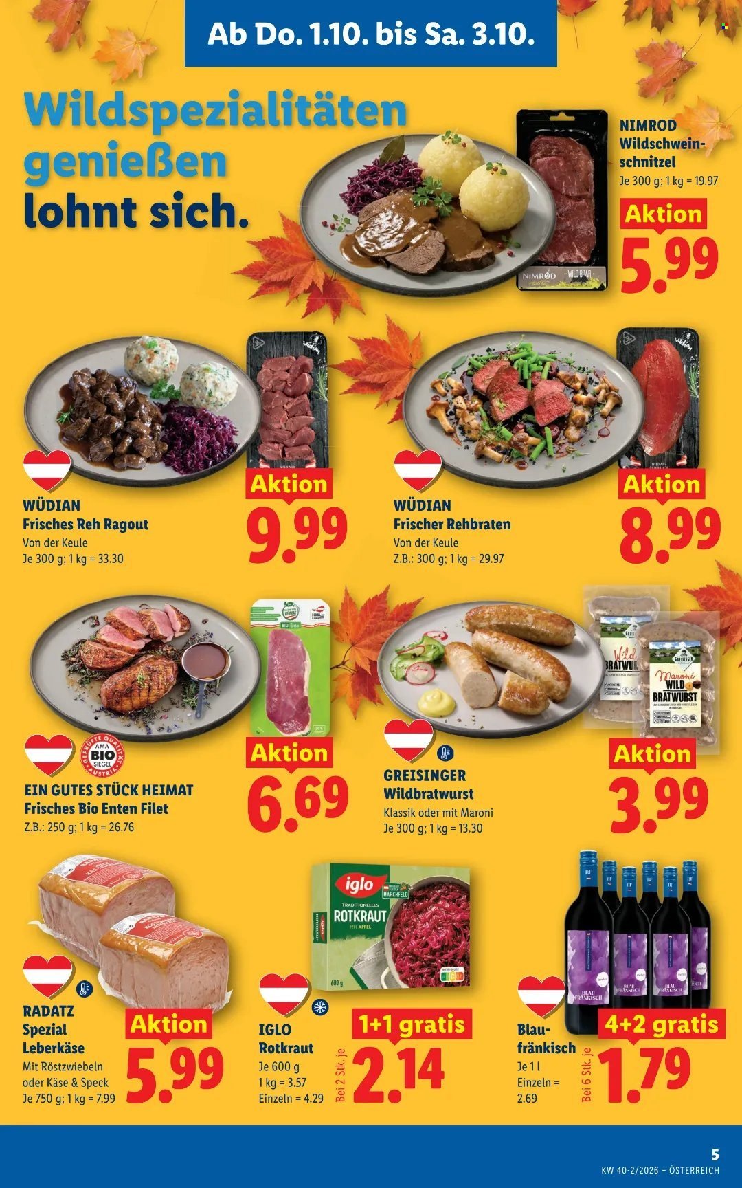 LIDL Flugblatt - Ab Donnerstag, 1.10.2026
