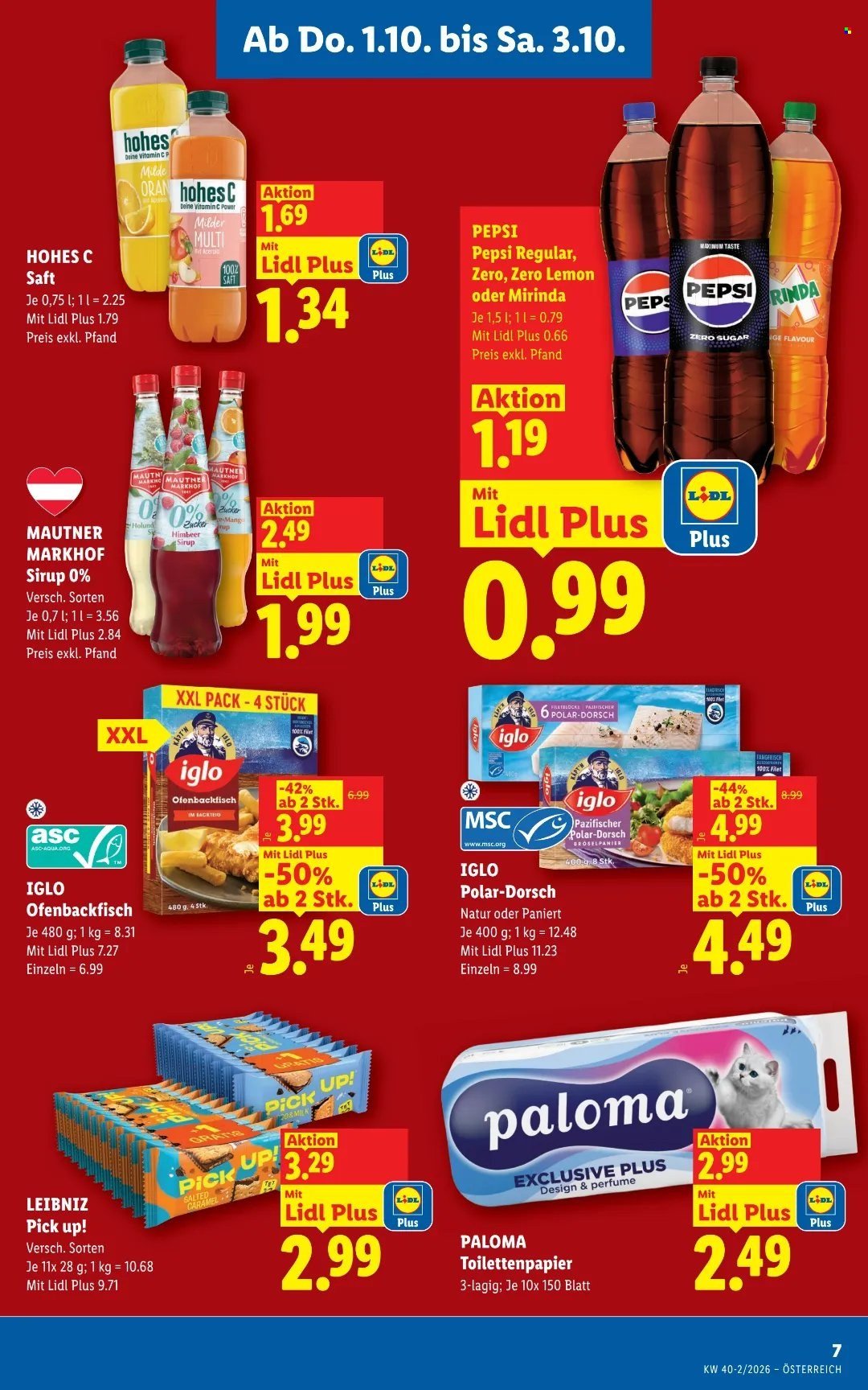 LIDL Flugblatt - Ab Donnerstag, 1.10.2026
