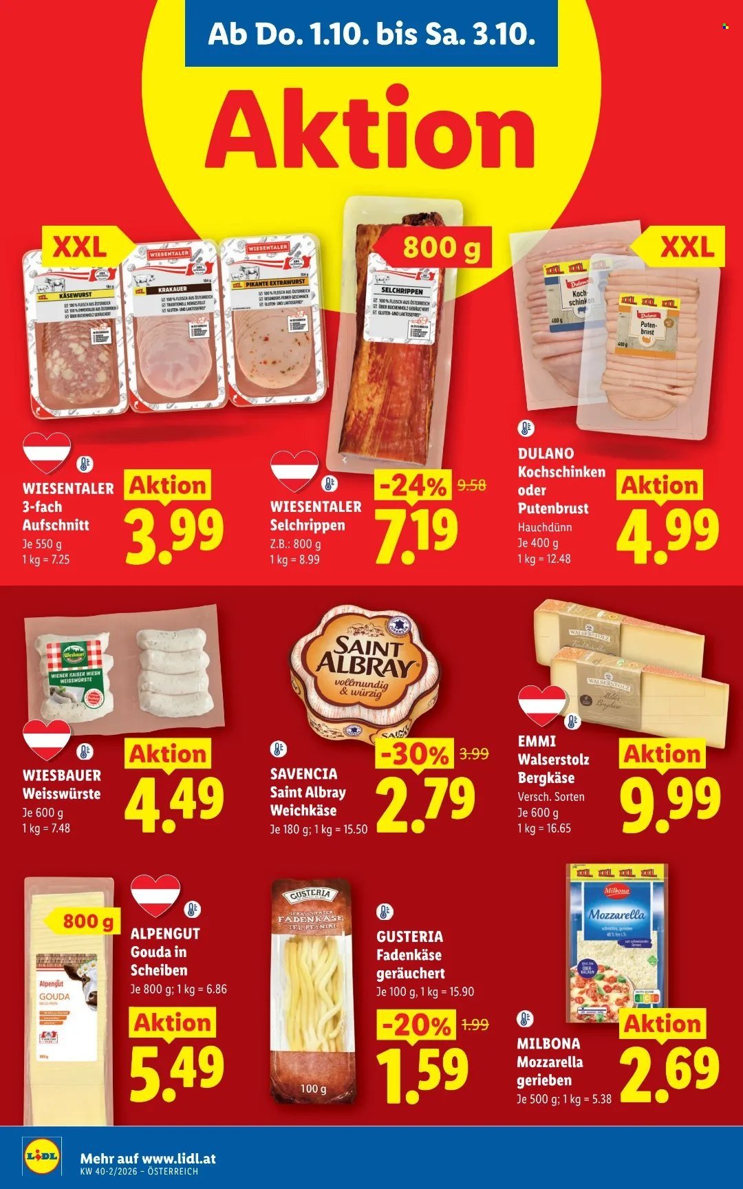 LIDL Flugblatt - Ab Donnerstag, 1.10.2026