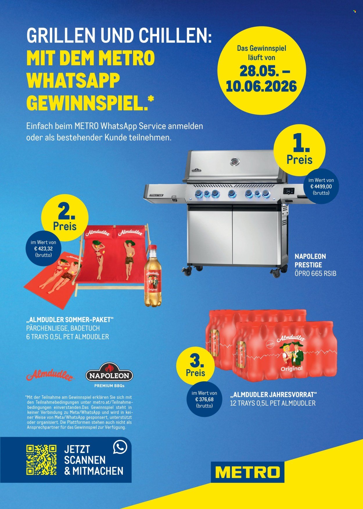 METRO Flugblatt - WhatsApp Gewinnspiel