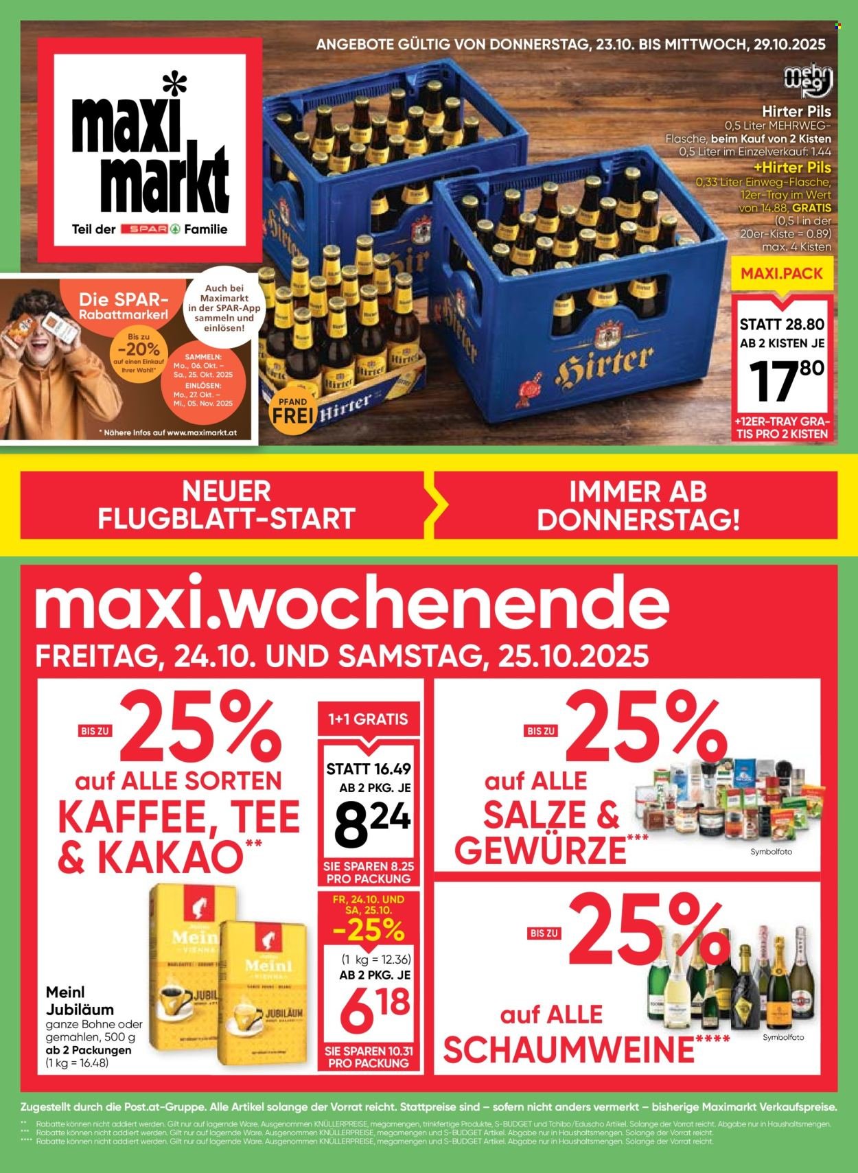 MAXIMARKT Flugblatt - Ab Donnerstag, 23.10.2025 (2025-10-23 - 2025-10-29) | 1