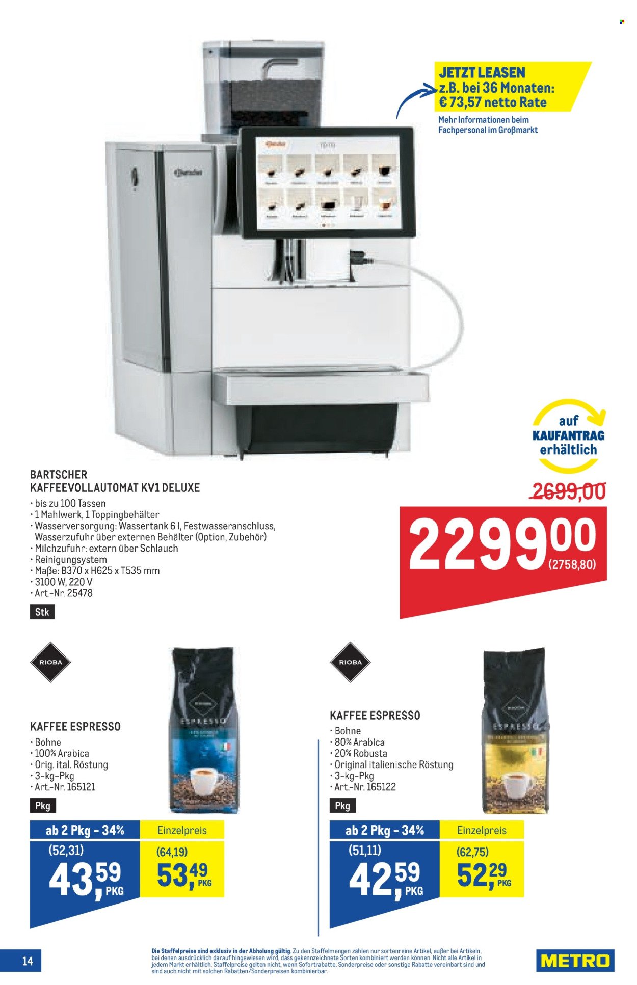 METRO Flugblatt - Kaffee Spezial