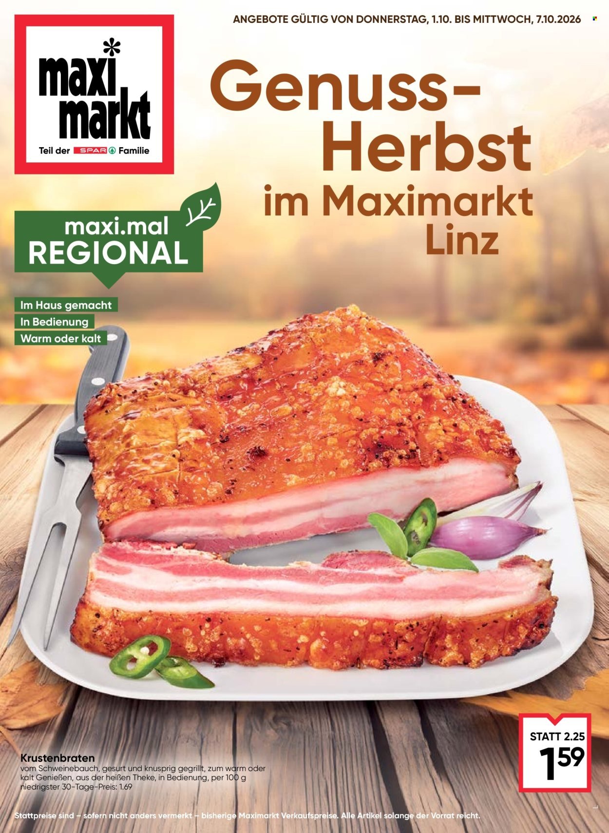 MAXIMARKT Flugblatt - Ab Donnerstag, 1.10.2026
