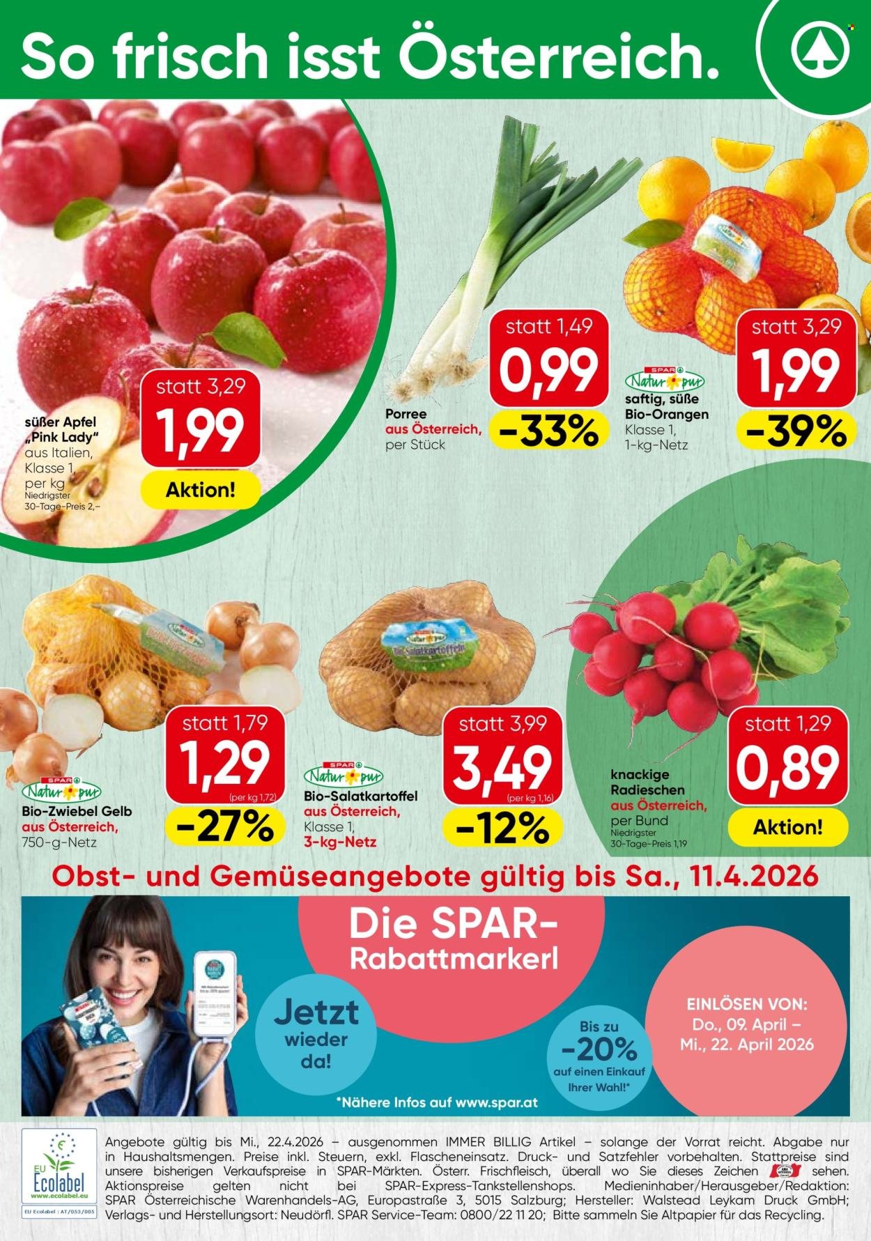 SPAR Flugblatt - Ab Donnerstag, 9.4.2026