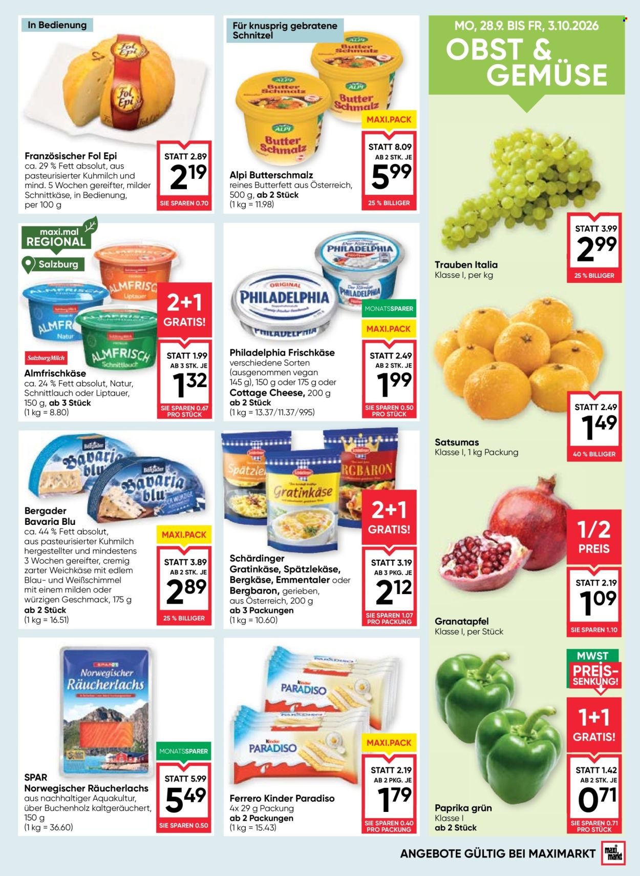 MAXIMARKT Flugblatt - Ab Donnerstag, 1.10.2026