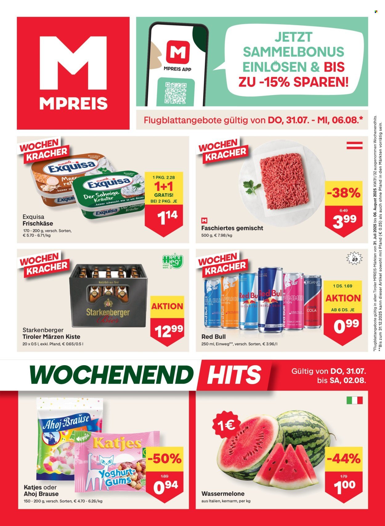 MPREIS Flugblatt - Ab Donnerstag, 31.7.2025 (2025-07-31 - 2025-08-06) | 1