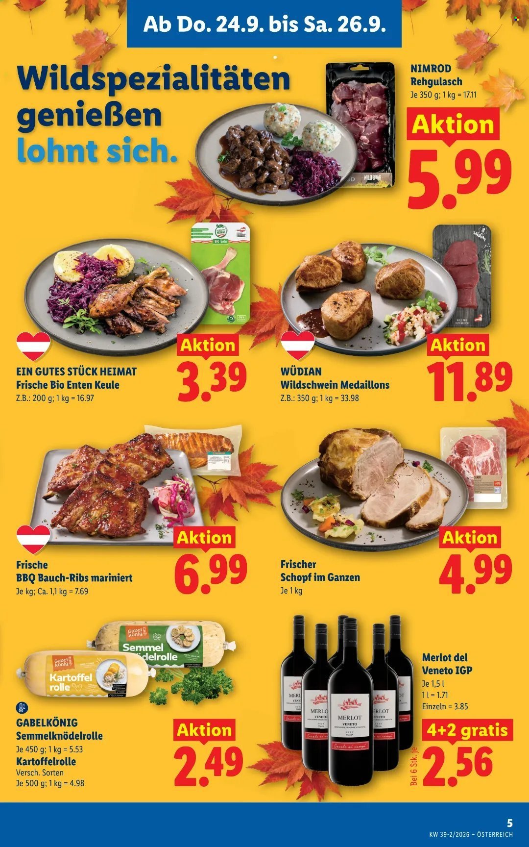 LIDL Flugblatt - Ab Donnerstag, 24.9.2026