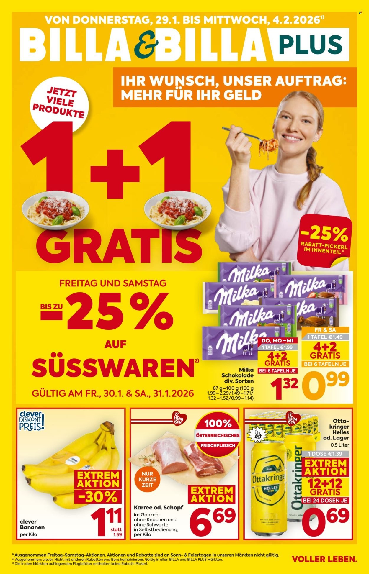 BILLA Flugblatt - Ab Donnerstag, 29.1.2026