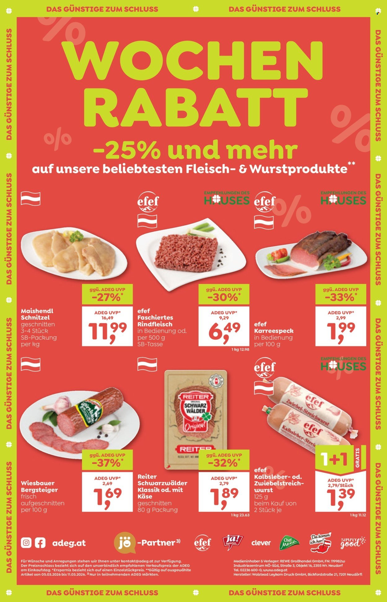 ADEG Flugblatt - Ab Donnerstag, 5.3.2026